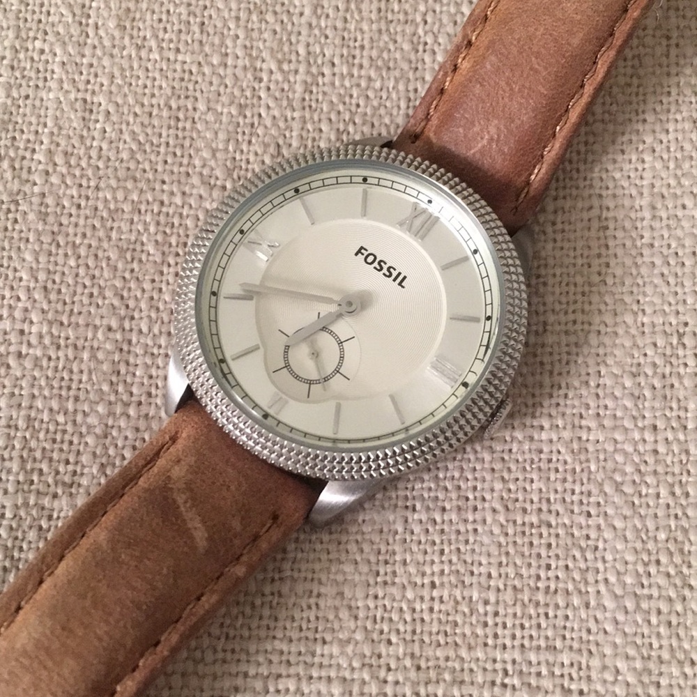 Leather Fossil Watch